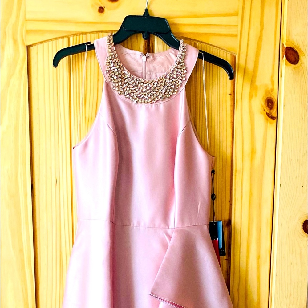 Adrianna Papell Mikado Cascade Gown